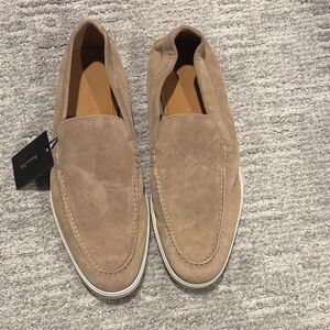 Massimo Dutti Men's Light Brown Suede Slip-On size 8